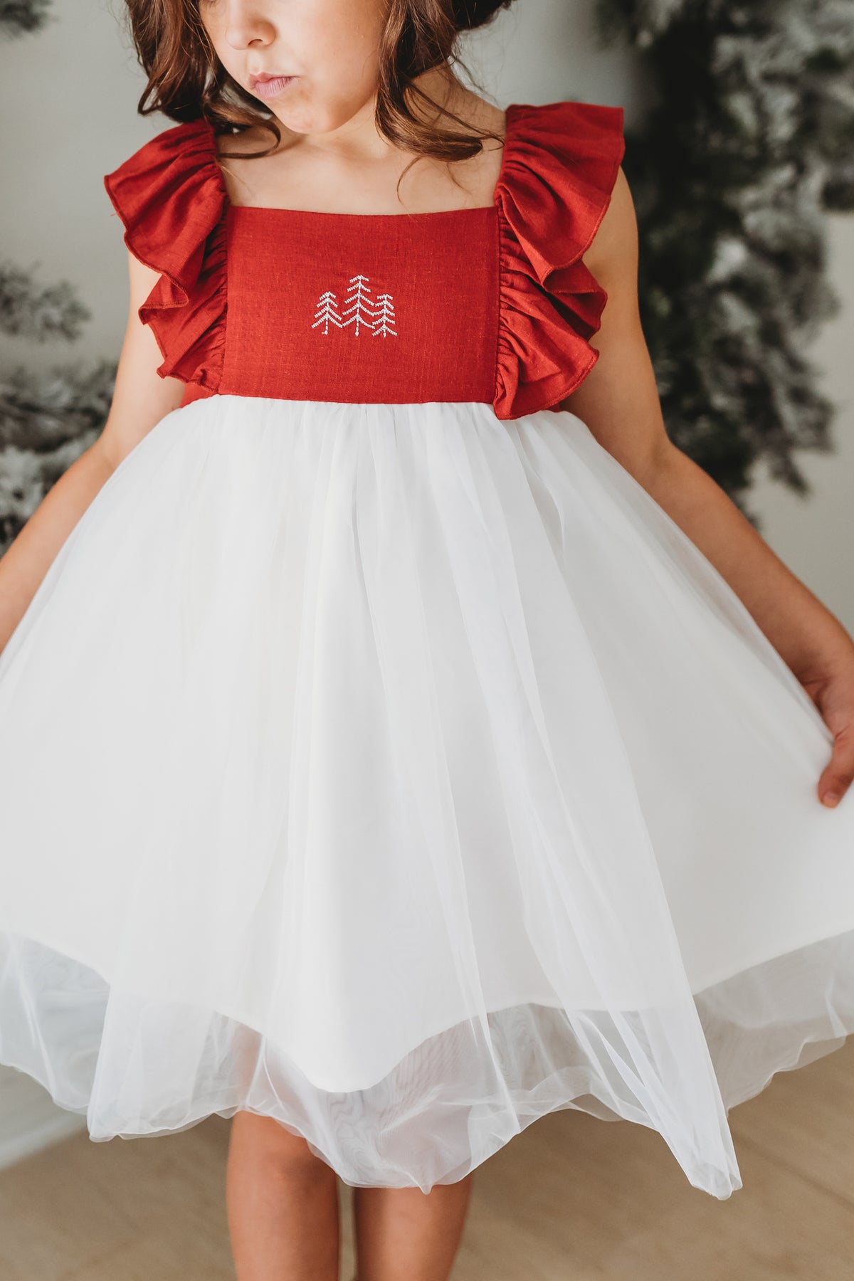 Clara Christmas Dress (red)