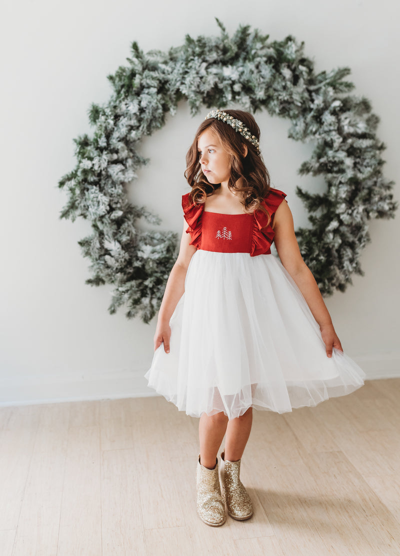 Clara Christmas Dress (red)