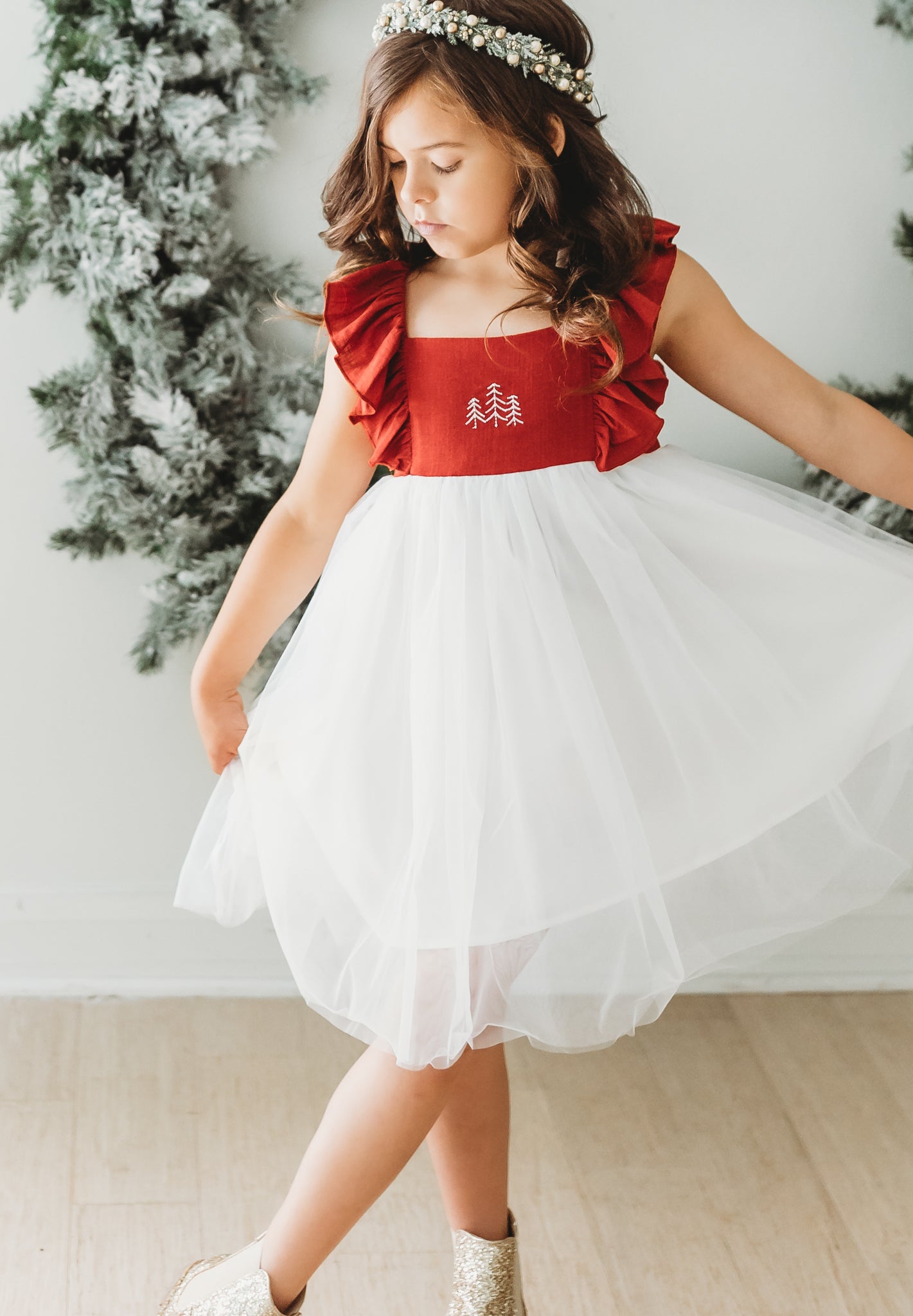 Red and white christmas dress online