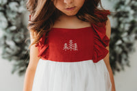 Clara Christmas Dress (red) FINAL SALE