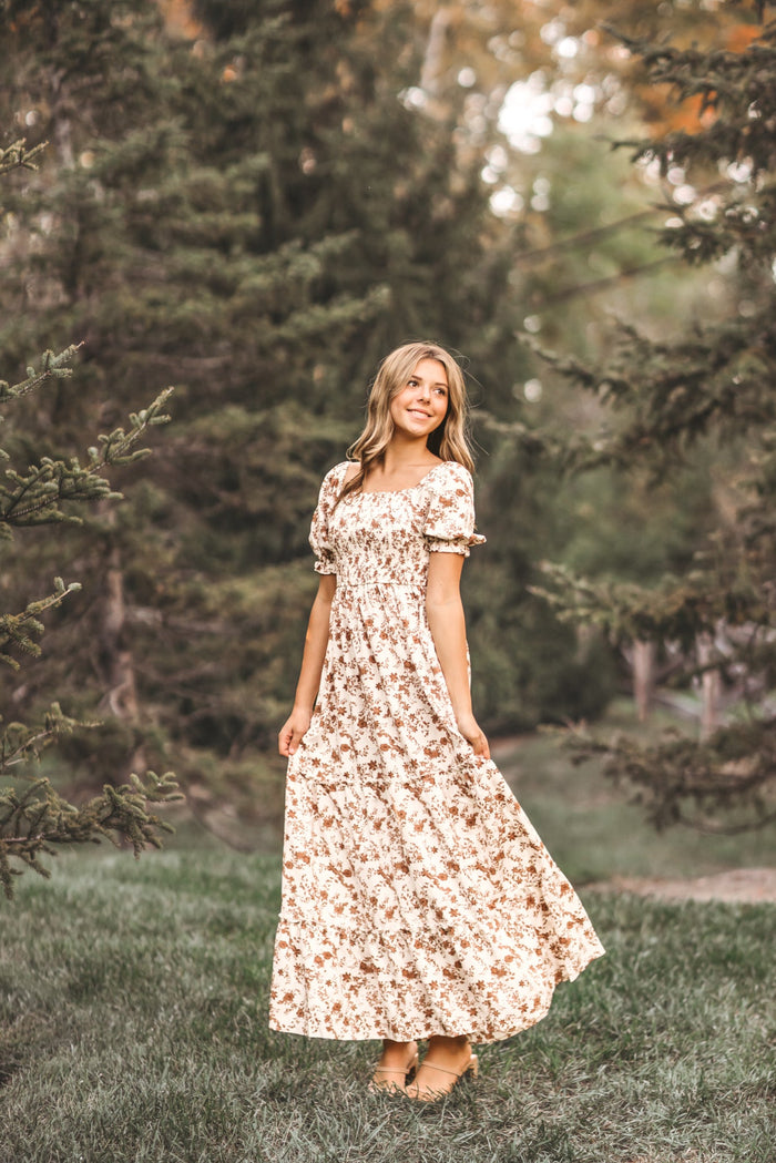 INDIE BLUE Women Women's Elle (mocha floral)