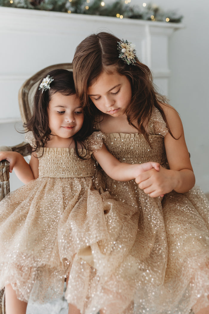 Juliet Tulle Dress (sequin gold)