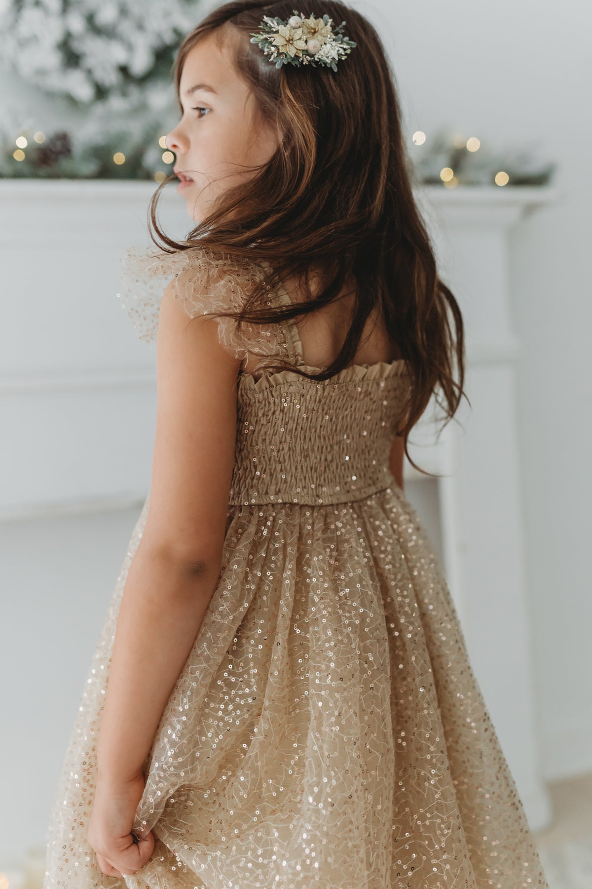 Juliet Tulle Dress (sequin gold)