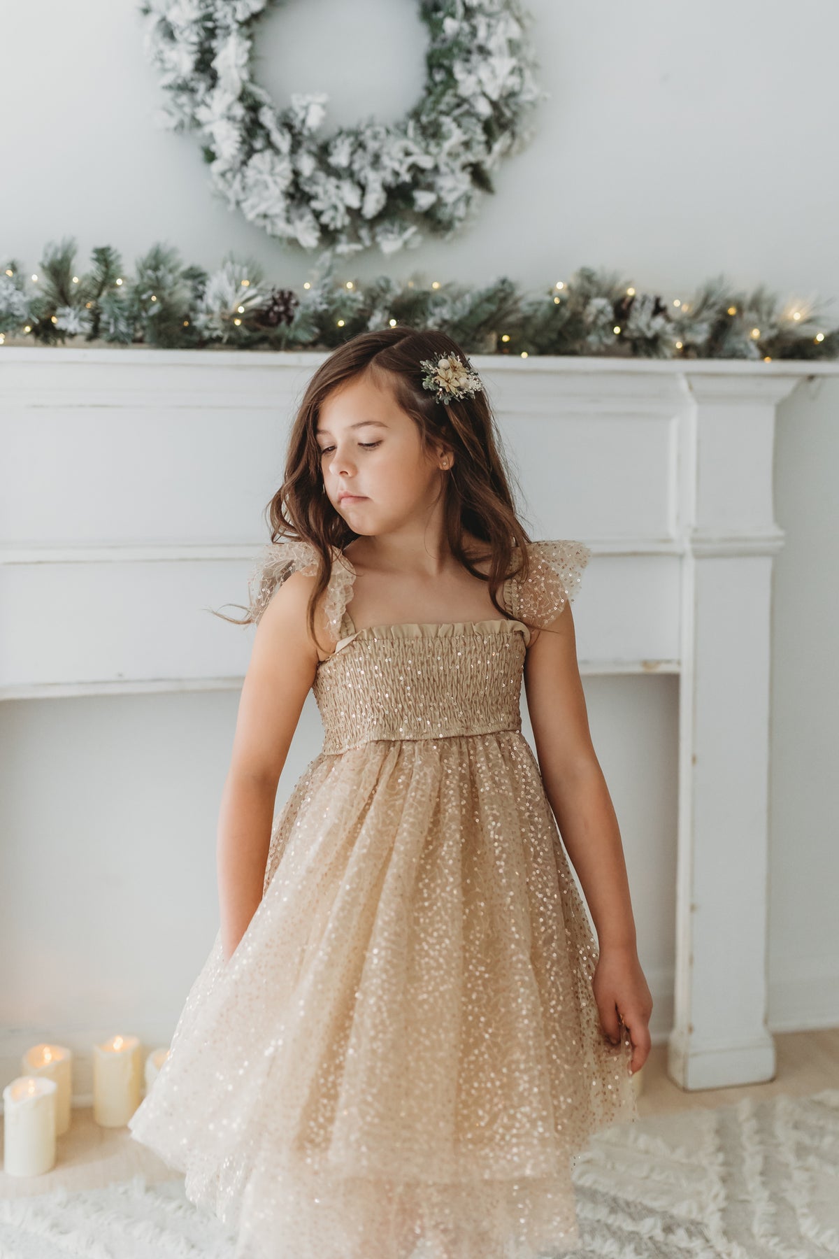 Juliet Tulle Dress (sequin gold) PREORDER