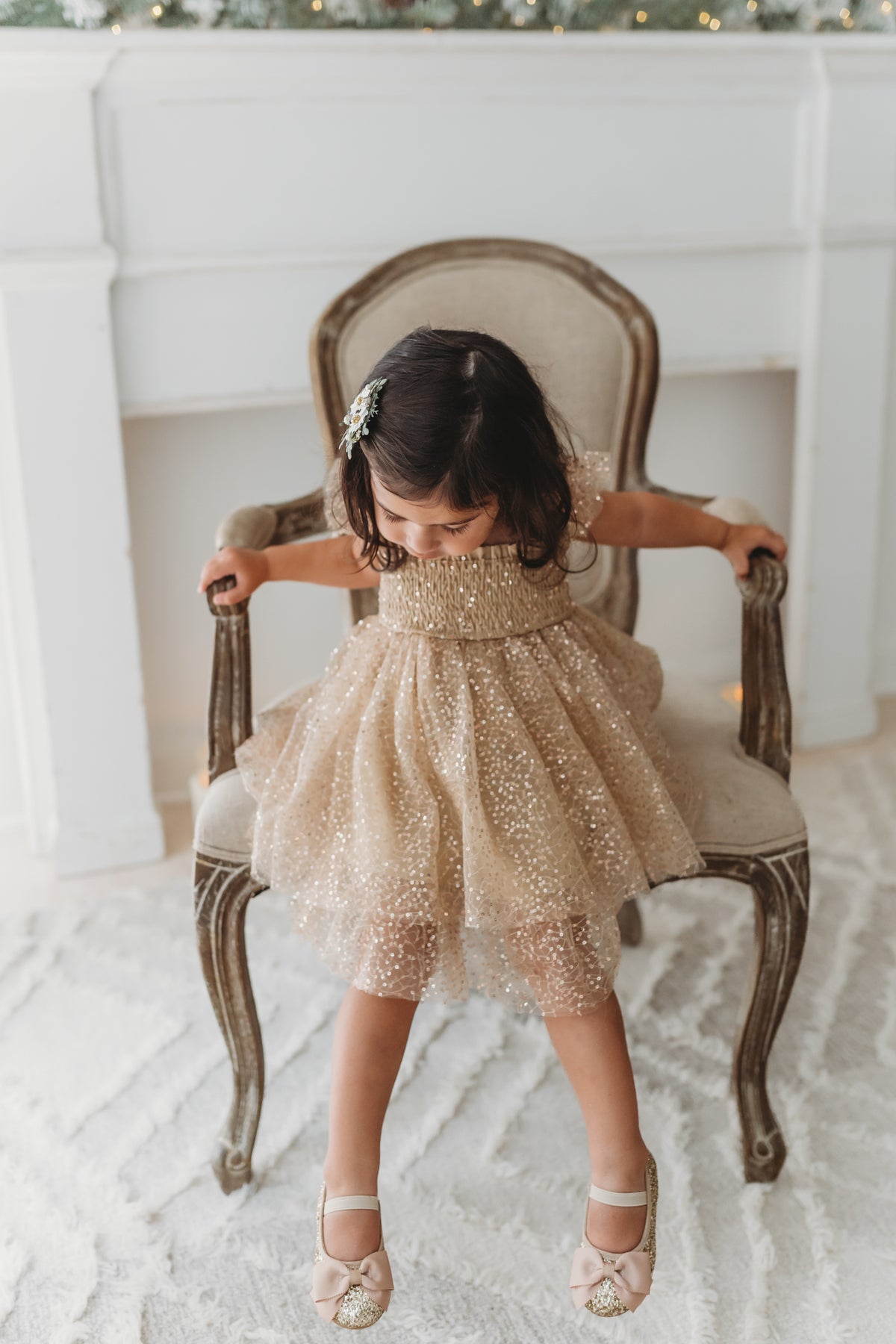 Juliet Tulle Dress (sequin gold) PREORDER