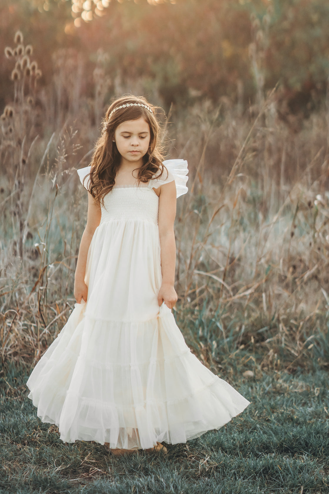 Marabella Dress (antique ivory tulle)