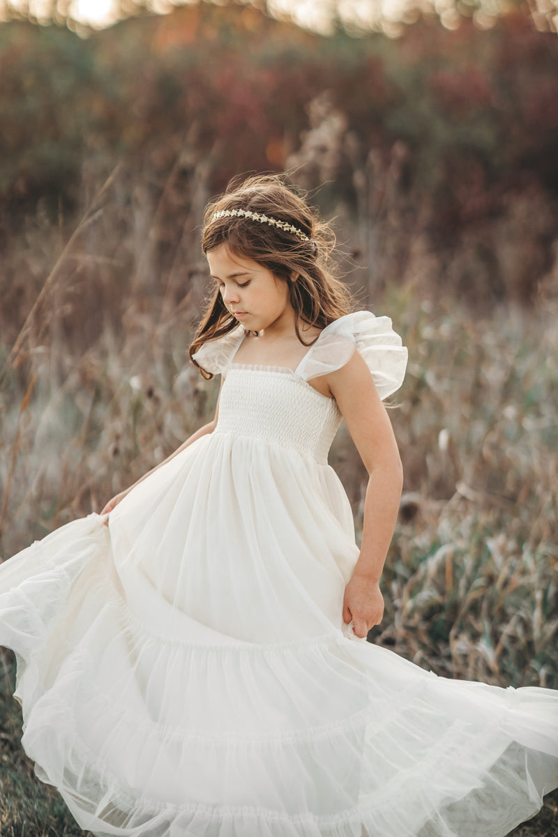 Marabella Dress (antique ivory tulle)