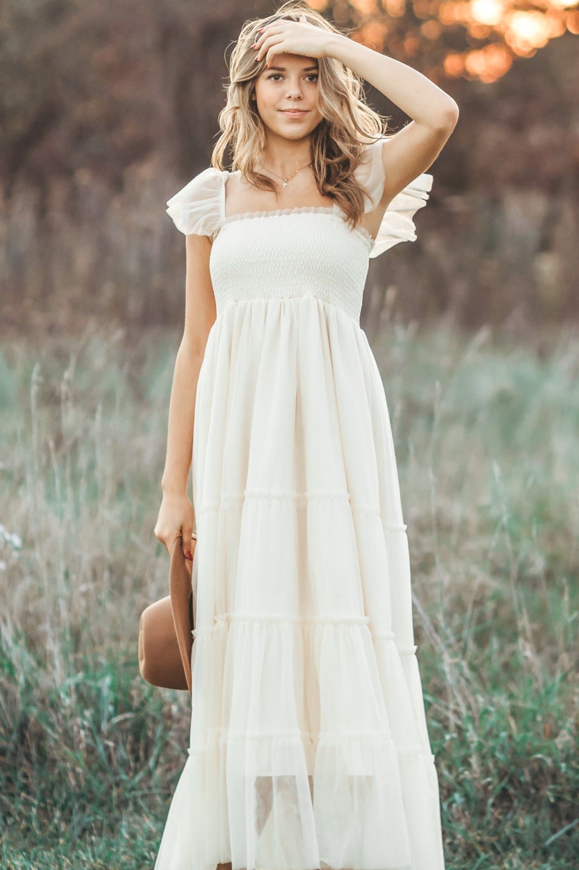 Women's Marabella Dress (antique ivory tulle)