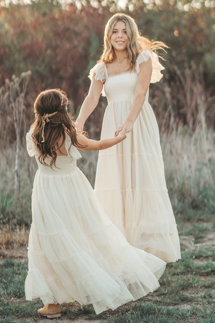 Marabella Dress (antique ivory tulle)