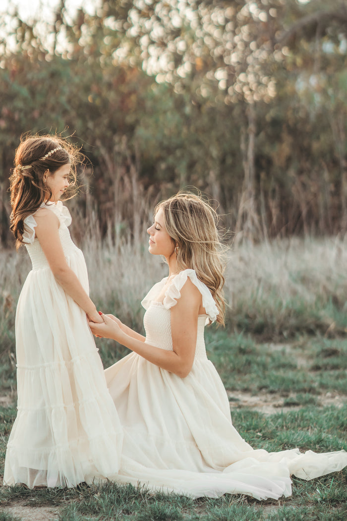 Marabella Dress (antique ivory tulle)