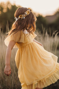 Fawn Dress (saffron tulle) PREORDER