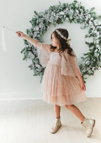 Uma Dress (sequin pink tulle)