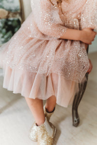 Uma Dress (sequin pink tulle)