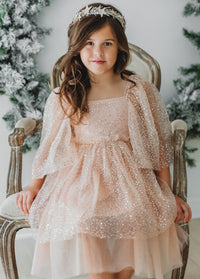 Uma Dress (sequin pink tulle)