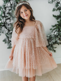 Uma Dress (sequin pink tulle)