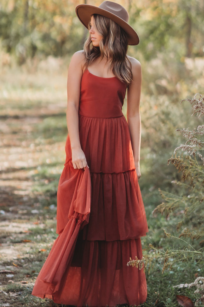 SS Women's Dress Women's Wendy Dress (venetian red tulle)