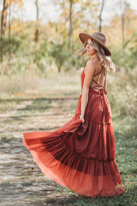 Women's Wendy Dress (venetian red tulle)