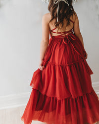 Wendy Dress (venetian red tulle) FINAL SALE