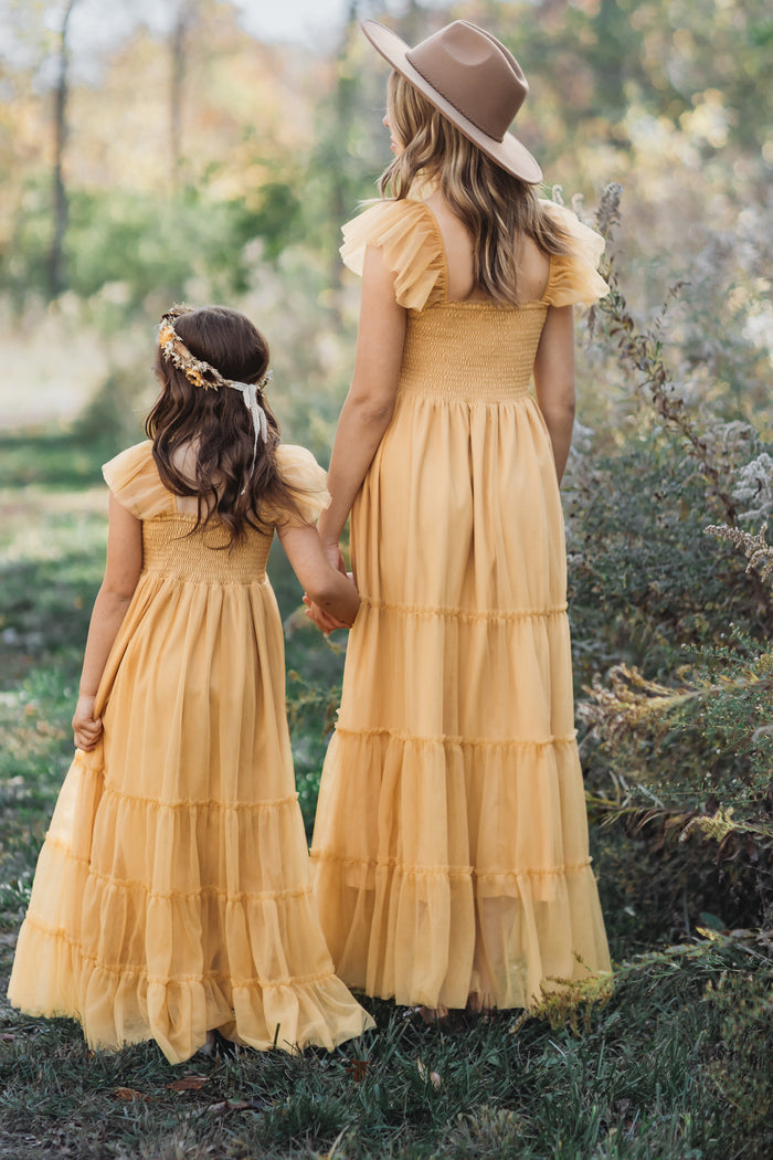 Marabella Dress (saffron tulle)