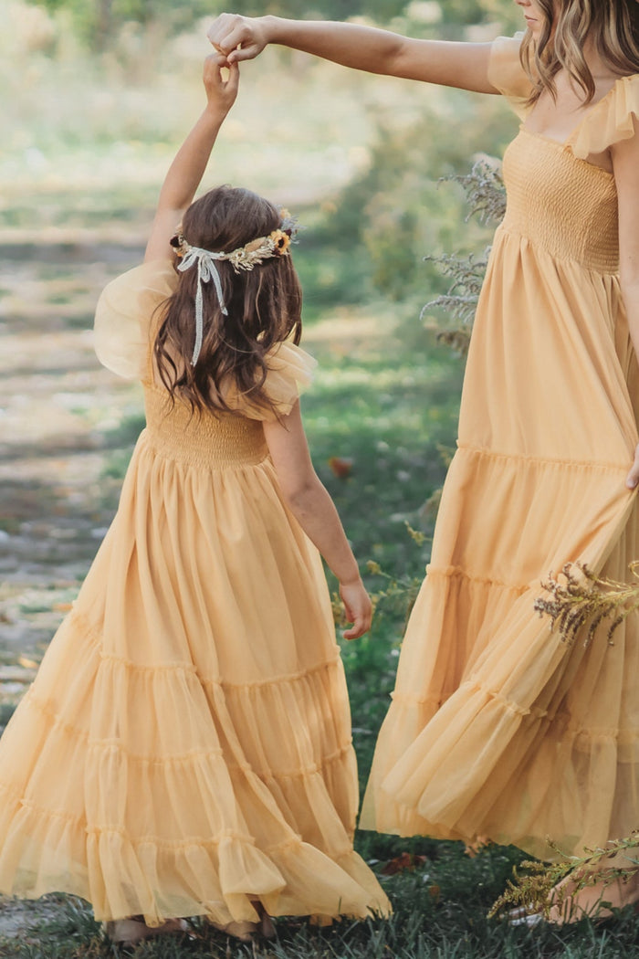 INDIE BLUE Dresses Marabella Dress (saffron tulle)