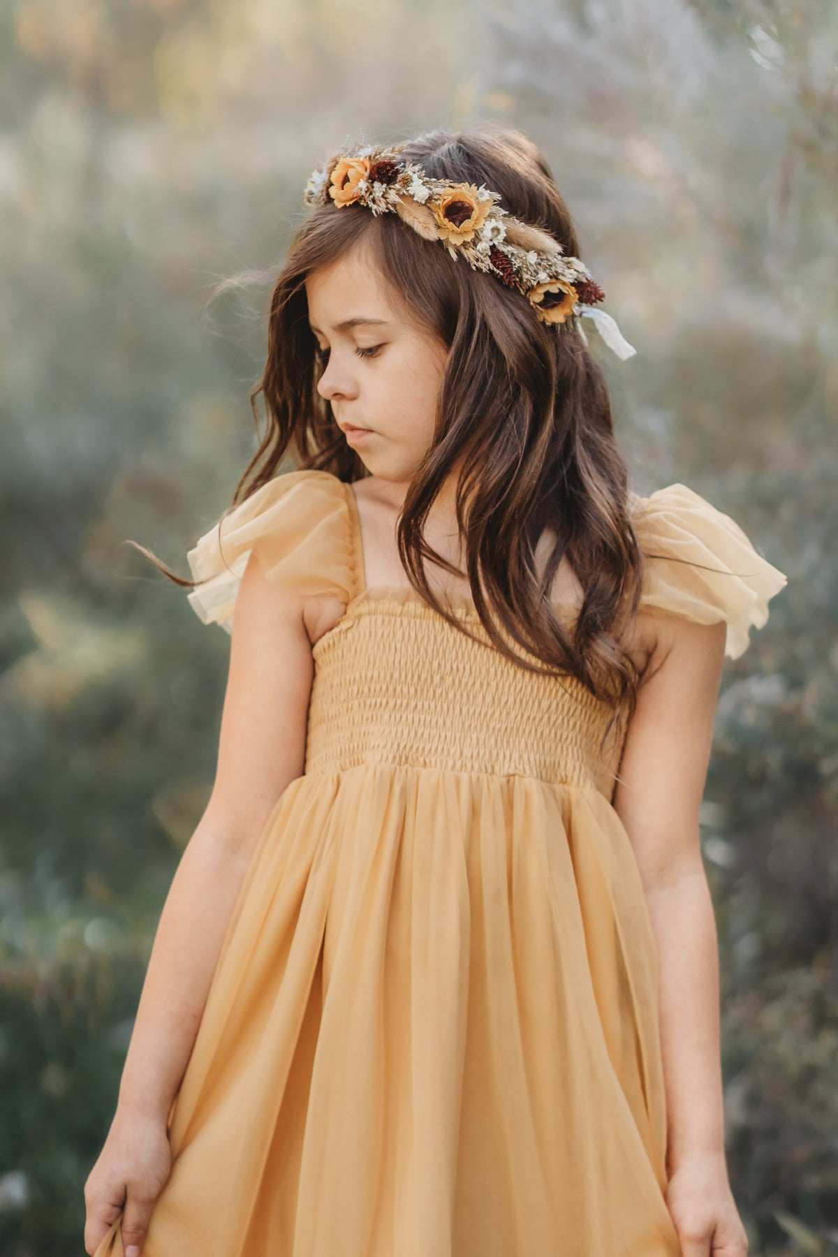 Marabella Dress (saffron tulle)