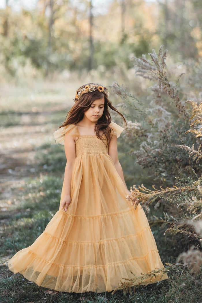 Marabella Dress (saffron tulle)