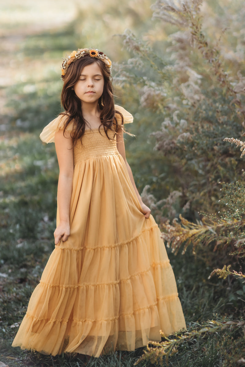 Marabella Dress (saffron tulle)