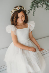 Emilia Dress (soft white tulle)