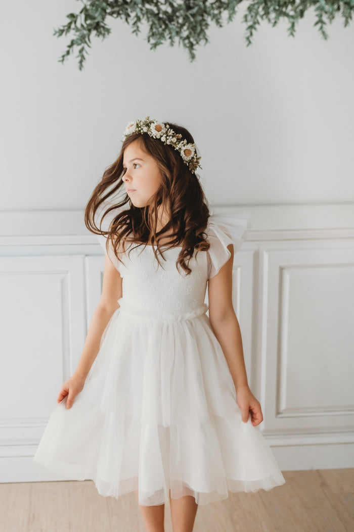 Emilia Dress (soft white tulle)