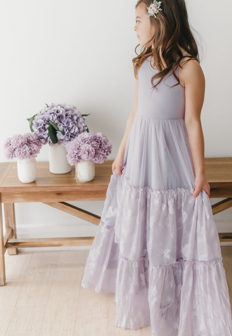 Wendy Dress (lavender butterfly tulle)