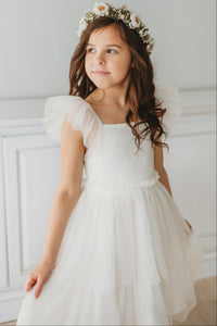 Emilia Dress (soft white tulle)