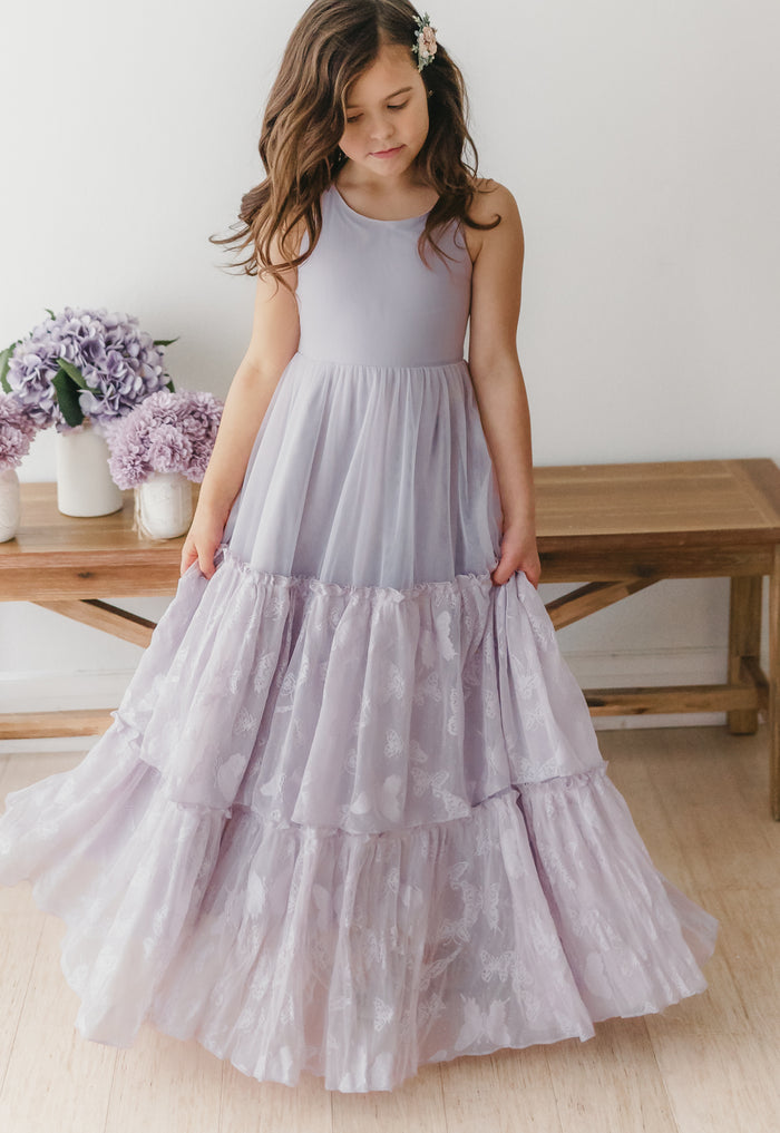 Wendy Dress (lavender butterfly tulle)