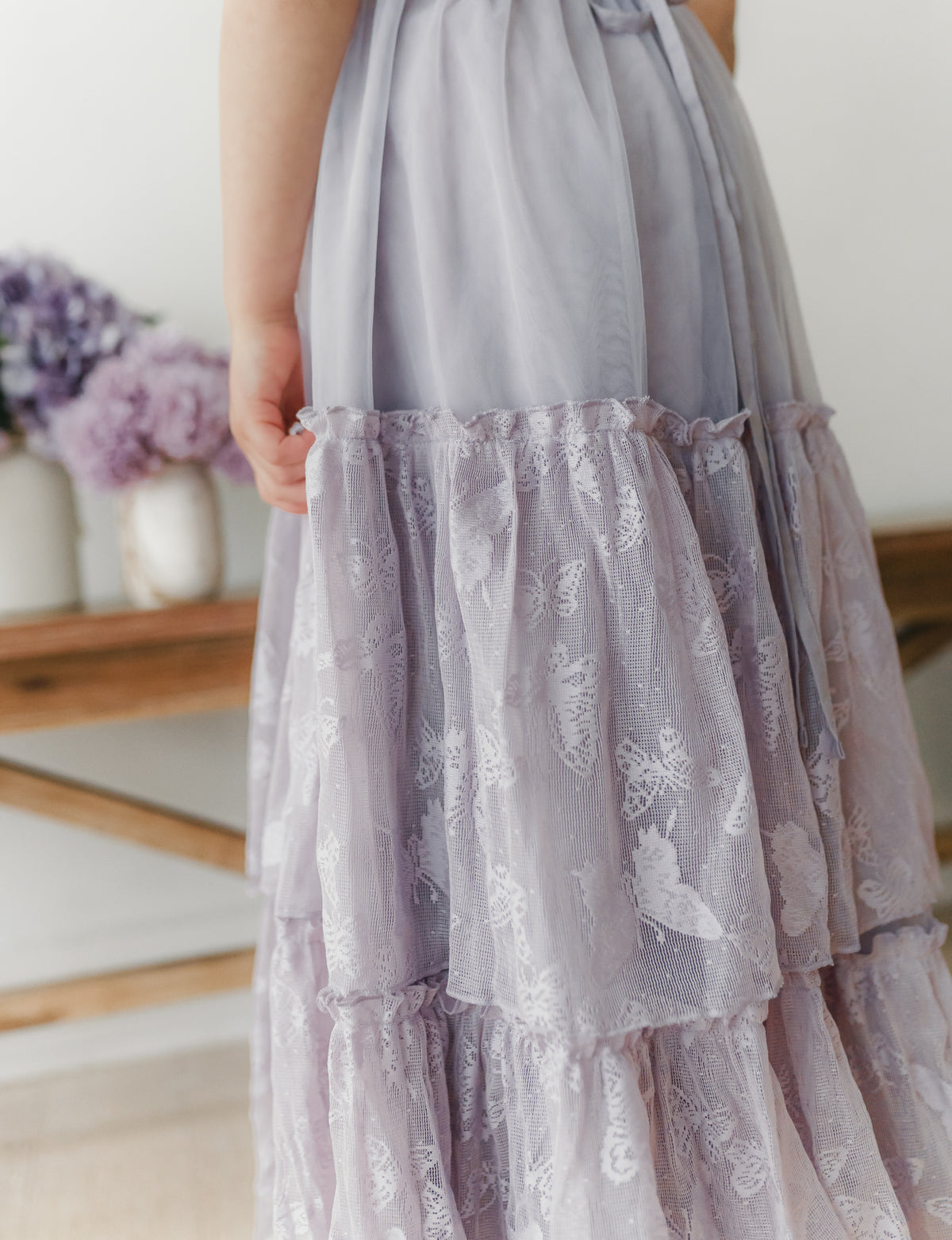 Wendy Dress (lavender butterfly tulle)