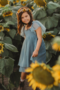 Fawn Dress (soft teal tulle)