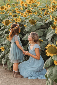 Fawn Dress (soft teal tulle)