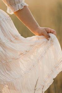 Karina Chiffon Twirl Dress (natural)