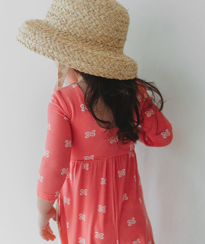 Rita Romper (pink butterfly)