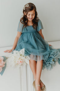 Fawn Dress (soft teal tulle)