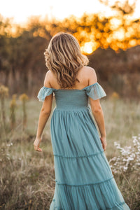 teal ladies dress Women's Marabella Dress (soft teal tulle) M