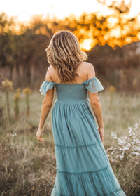 Women's Marabella Dress (soft teal tulle)