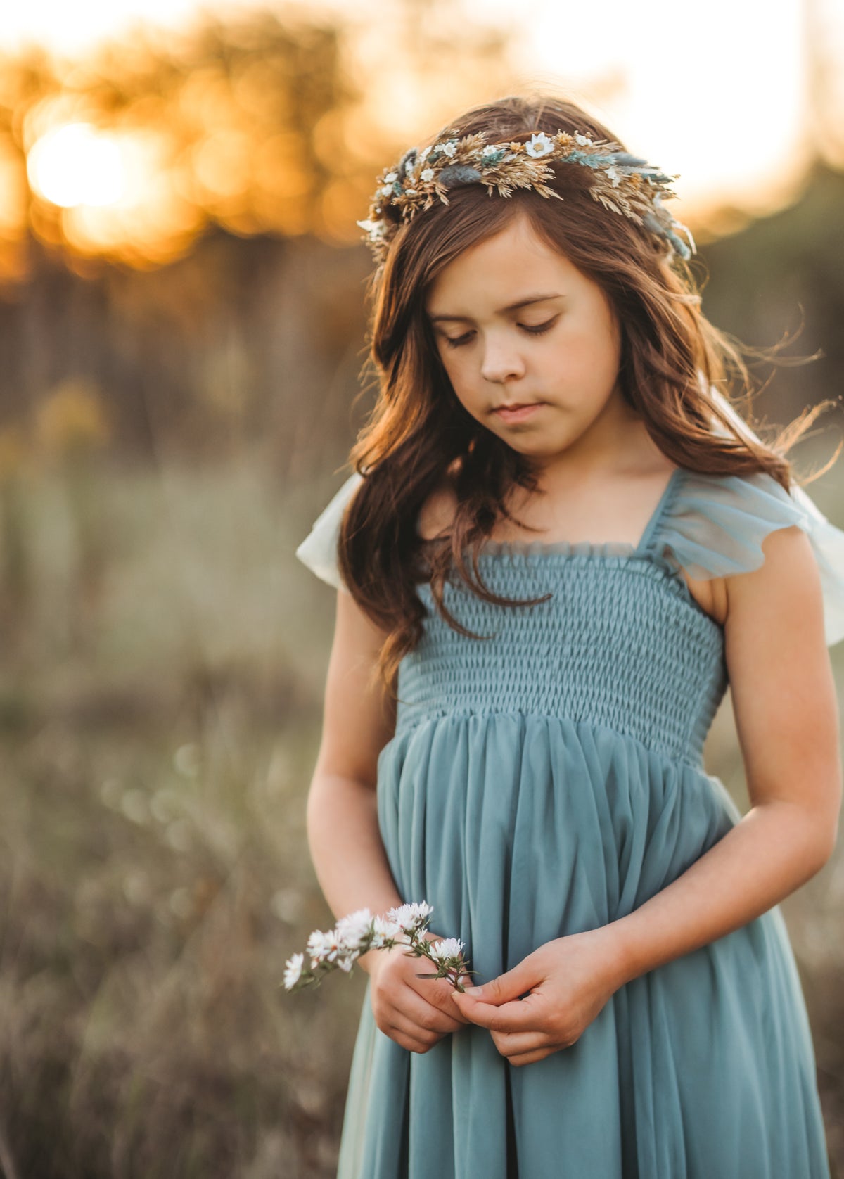 Marabella Dress (soft teal tulle)