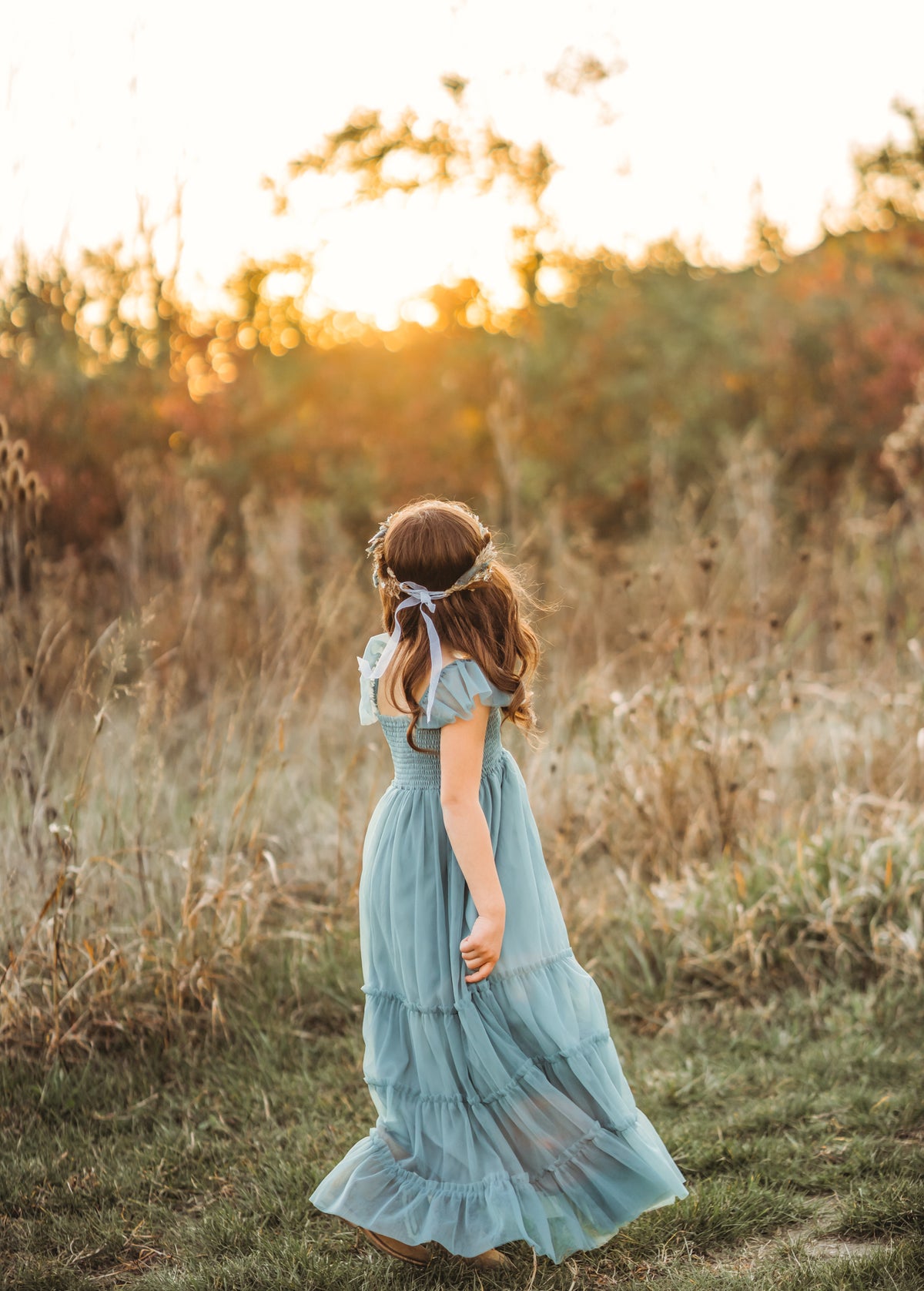 Marabella Dress (soft teal tulle)