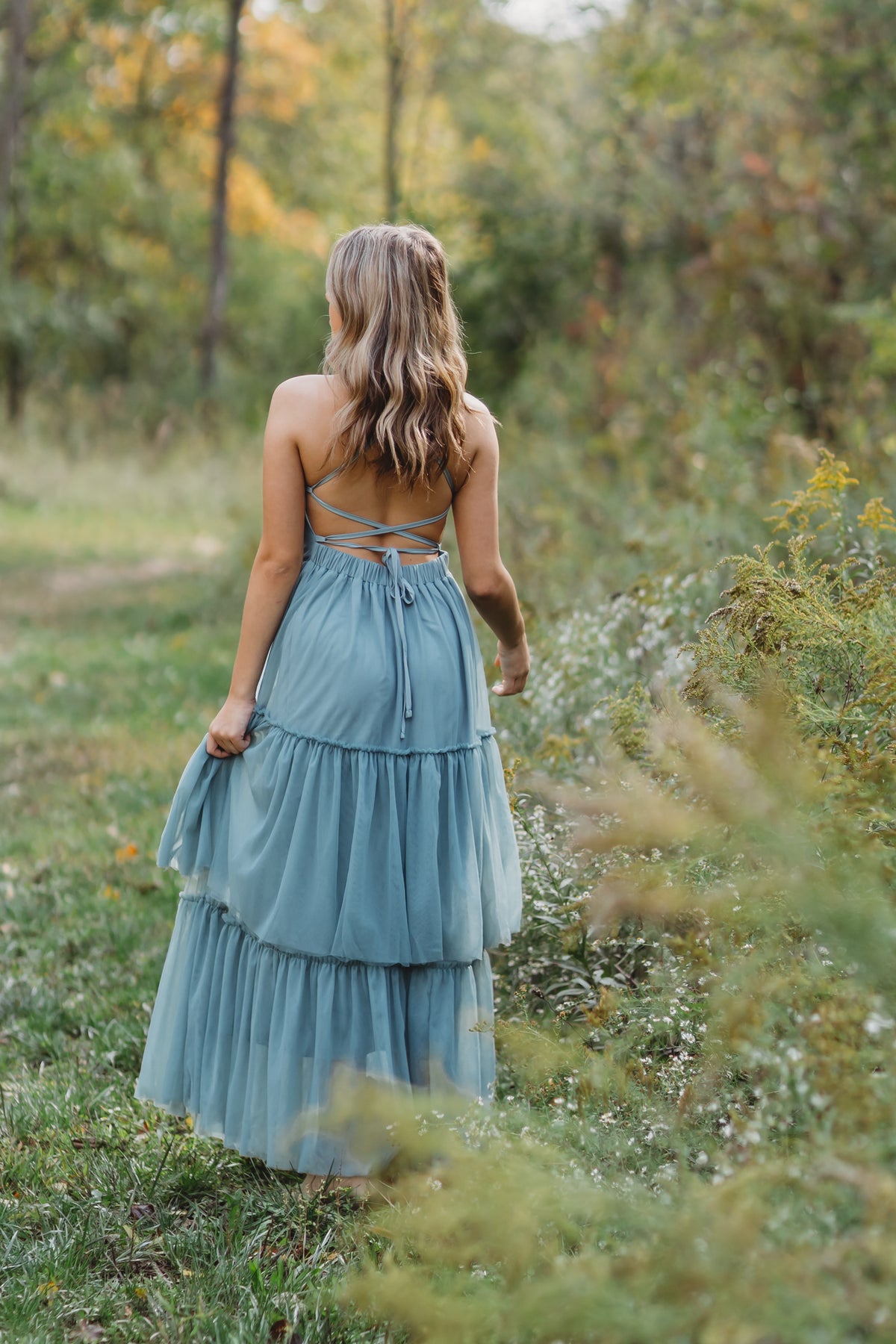 Women's Wendy Tulle Dress (soft teal)