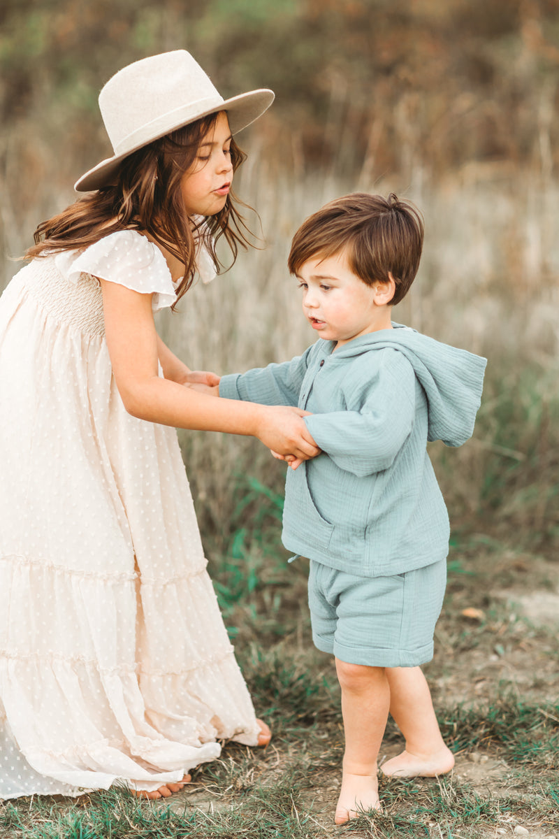 Knox Shorts (soft teal)