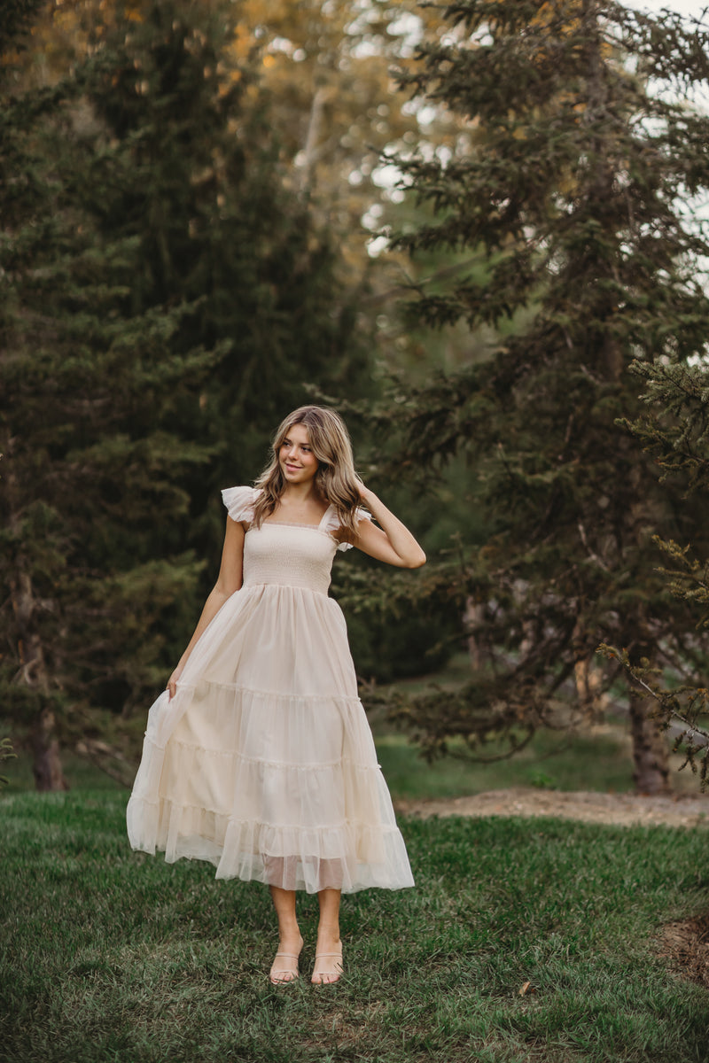 Pia Dress (ivory tulle)