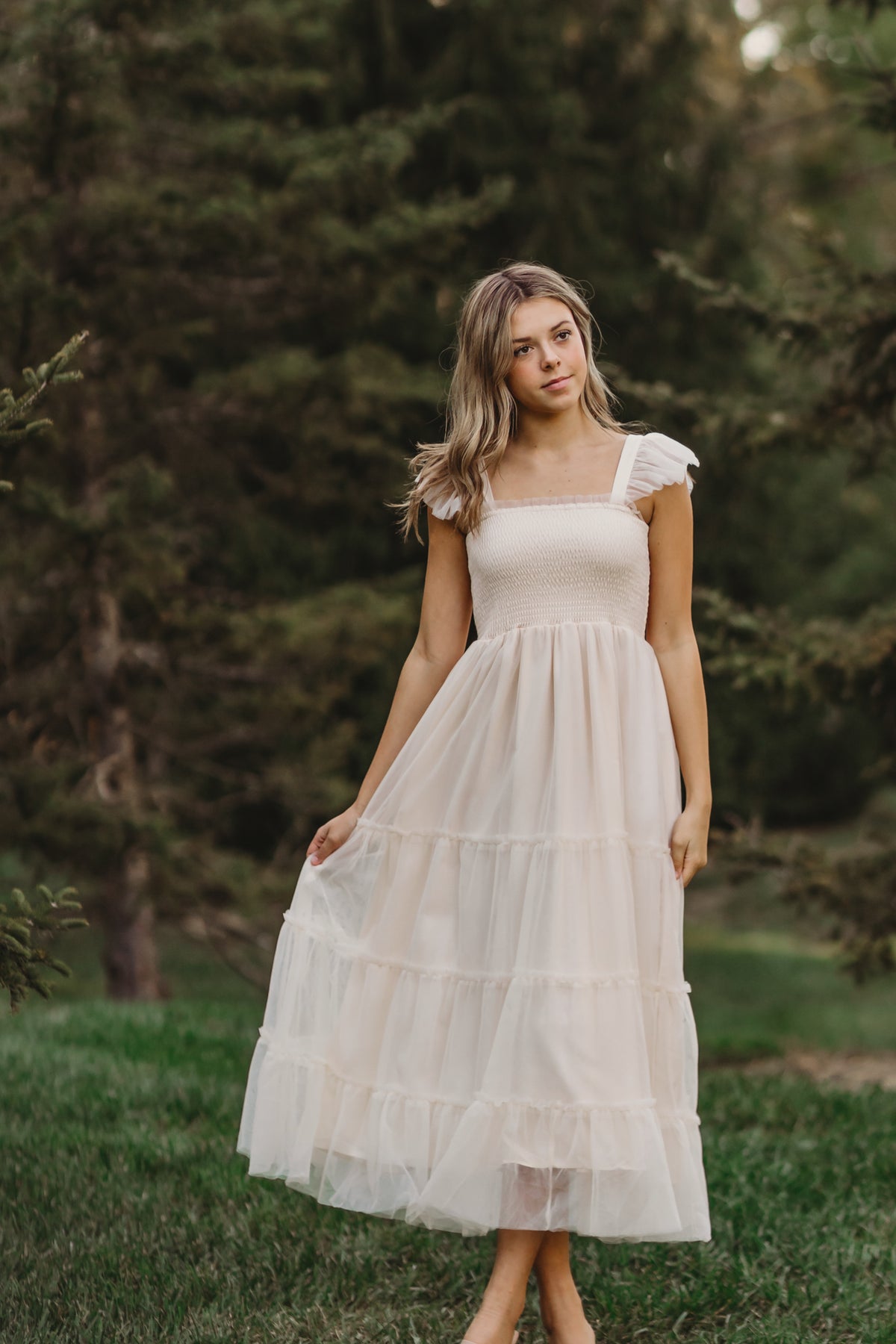 Women's Pia Dress (ivory tulle)