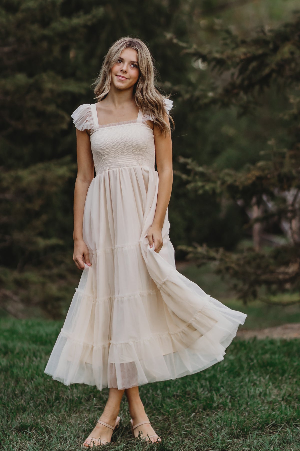 Women's Pia Dress (ivory tulle)