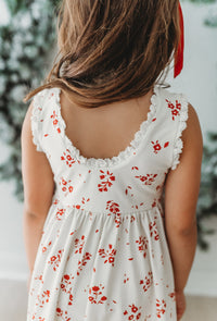 Emmylou (cutesy red floral) FINAL SALE