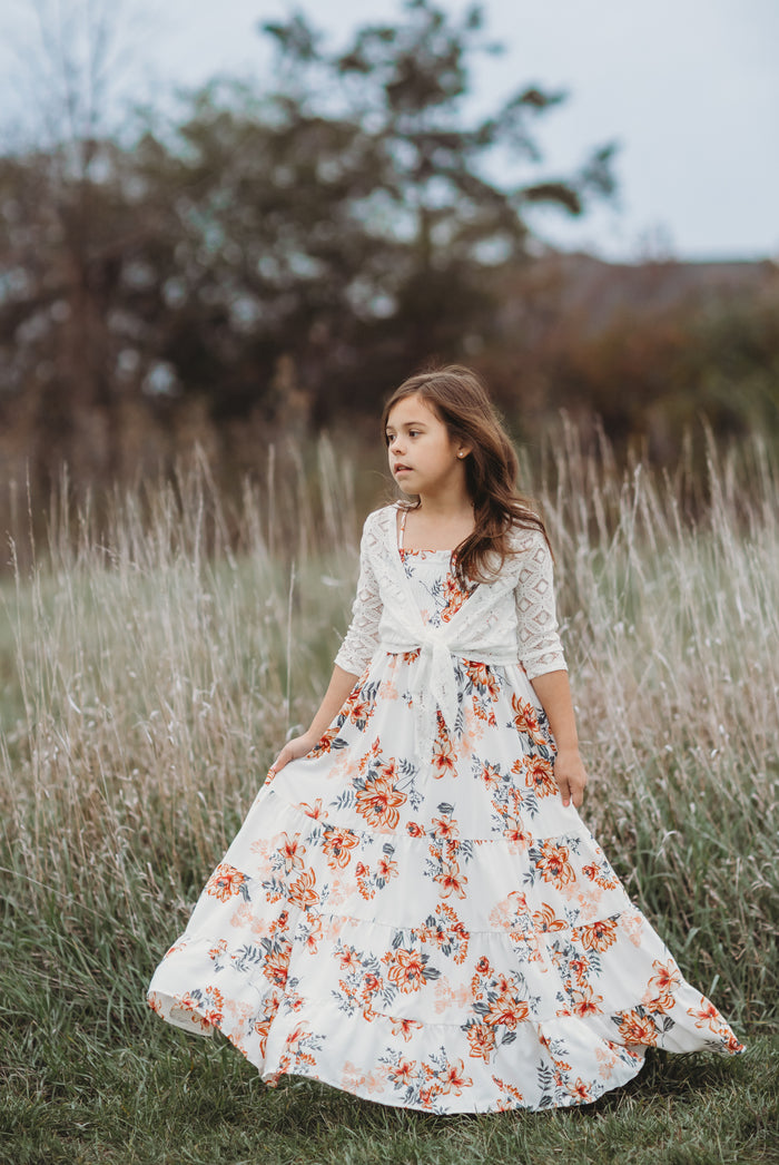 Stella Dress (earthy floral)