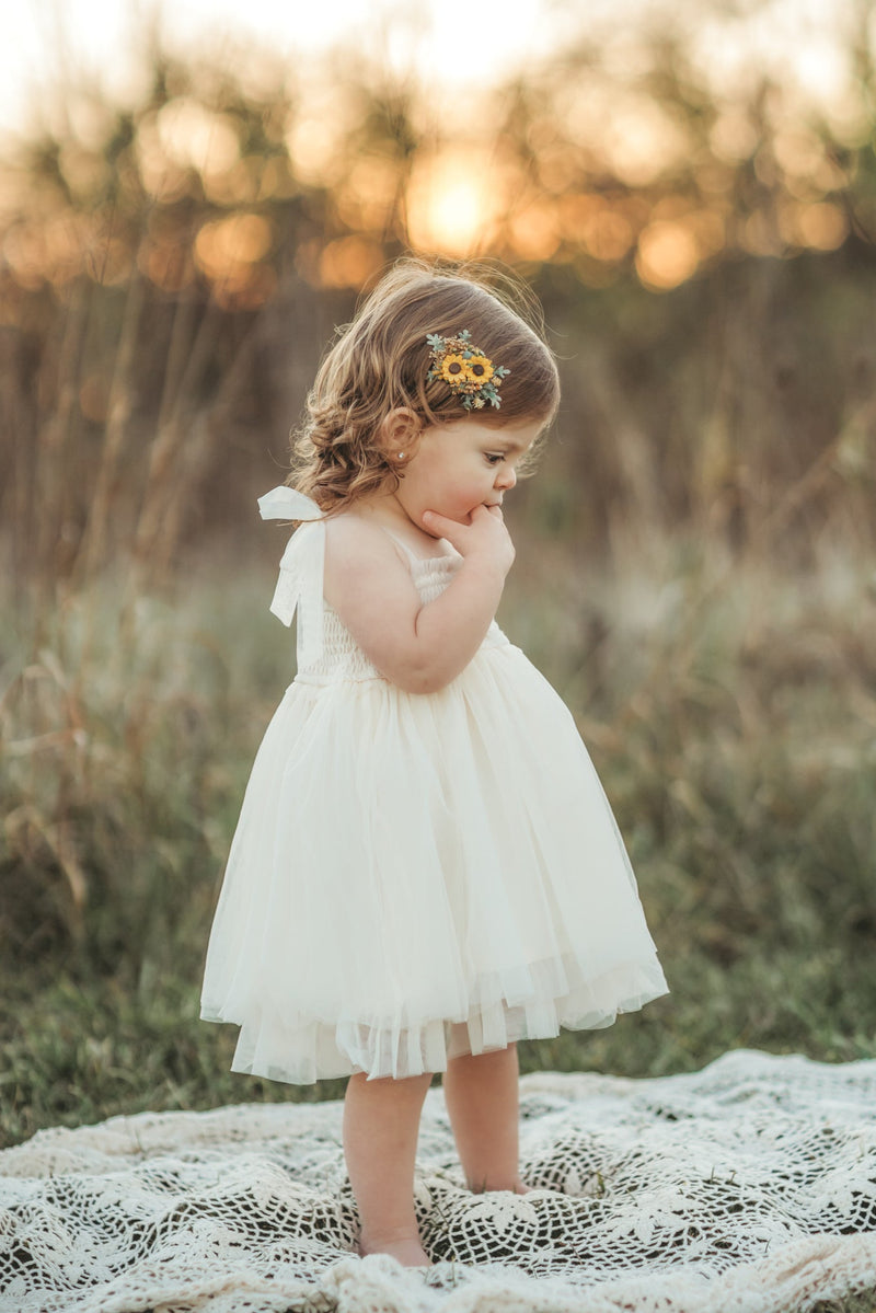 ivory infant dress Ingrid Dress & Bloomers at Baby Beau & Belle